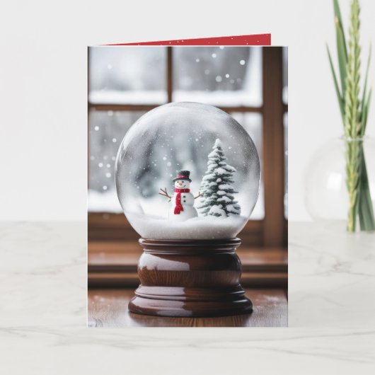 Schneemann in Weihnachten Schneeglobe (Vorderseite)