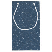 Schneemann in Weihnachten Schneeglobe Kleine Geschenktüte (Rückseite)