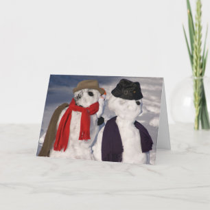 Schneemann-Jubiläumskarte Karte