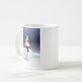 Schneemann Kaffeetasse (Vorderseite Links)