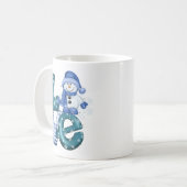 Schneemann kaffeetasse (Vorderseite Links)