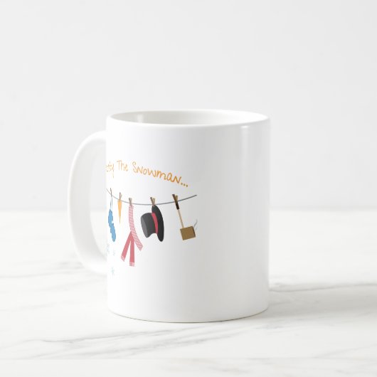Schneemann Kaffeetasse (Vorderseite Links)