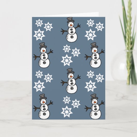 Schneemann Karte (Vorderseite)