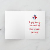 Schneemann-Karte Feiertagskarte (Innenseite)