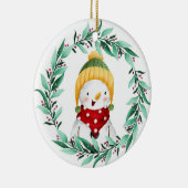 Schneemann-Keramik Keramik Ornament (Rechts)
