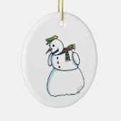 Schneemann-Keramik Keramik Ornament (Rechts)