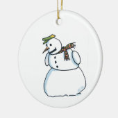 Schneemann-Keramik Keramik Ornament (Links)