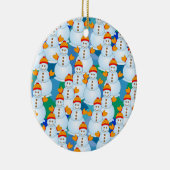 Schneemann Keramik Ornament (Rechts)