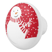 Schneemann Keramikknauf (Rechts)