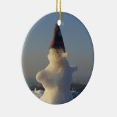 Schneemann Keramikornament (Rechts)