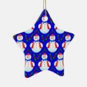 Schneemann Keramikornament (Rechts)