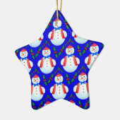 Schneemann Keramikornament (Links)