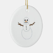 Schneemann Keramikornament (Rechts)