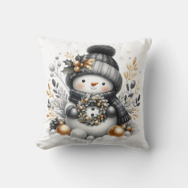 Schneemann Kissen