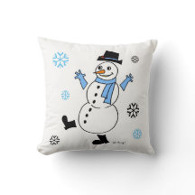 Schneemann-Kissen