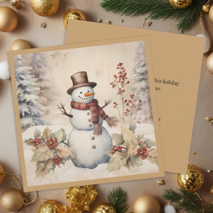 Schneemann Klassiker Vintage Winter Weihnachten