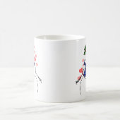 Schneemann kleiner verliebter Junge Kaffeetasse (Mittel)