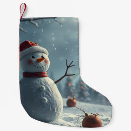 Schneemann Kleiner Weihnachtsstrumpf