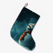 Schneemann Kleiner Weihnachtsstrumpf (Vorderansicht (hängend))