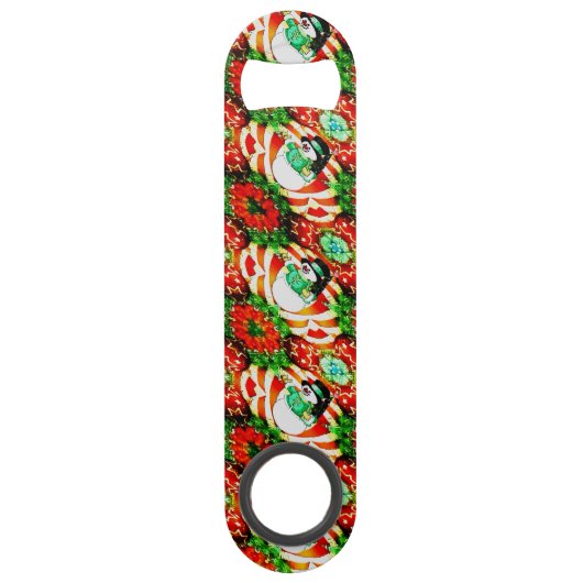 Schneemann-Knall Speedflaschenöffner (Rückseite)