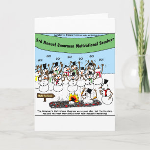 Schneemann Konvention Lustige Weihnachtsgeschenke Feiertagskarte