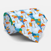 Schneemann Krawatte (Gerollt)