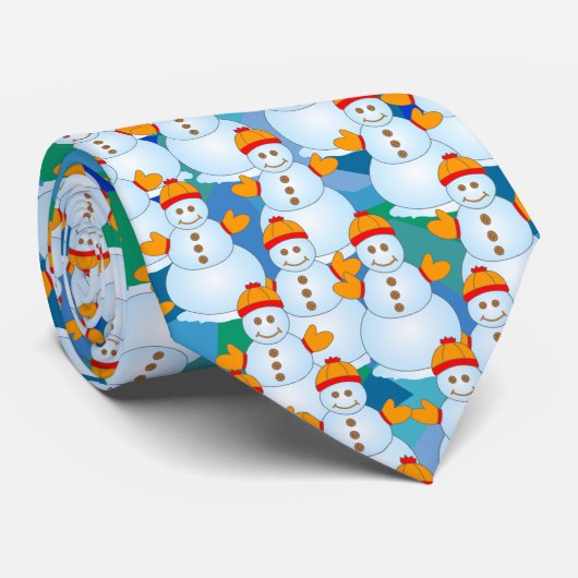 Schneemann Krawatte (Gerollt)