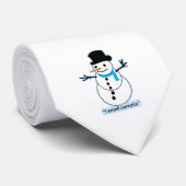 Schneemann Krawatte (Gerollt)