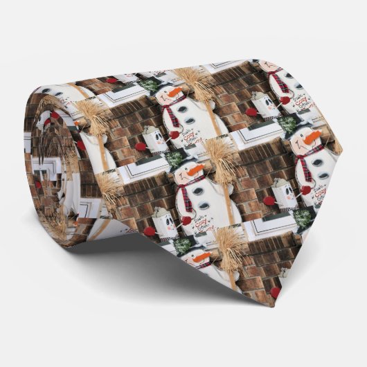 Schneemann Krawatte (Gerollt)