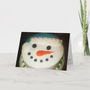 „Schneemann‑Kuchen“ Weihnachtskarte Nr. 1 Karte