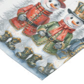 Schneemann Kurzer Tischläufer (Ecke)