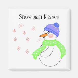 Schneemann Küsse Magnet