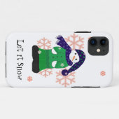 Schneemann Lass es schneien Case-Mate iPhone Hülle (Rückseite (Horizontal))