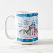 Schneemann | Lass es schneien Kaffeetasse (Links)