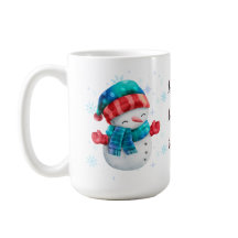 Schneemann Lass es schneien Tasse