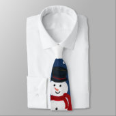 Schneemann lässt es herrliches Jahr erahnen Krawatte (Gebunden)