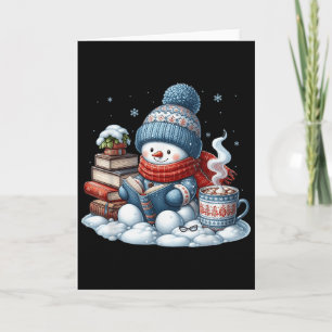 Schneemann Lesebücher Liebhaber Bibliothekar Büche Karte