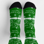 Schneemann-Let it Snow Socken (Oben)