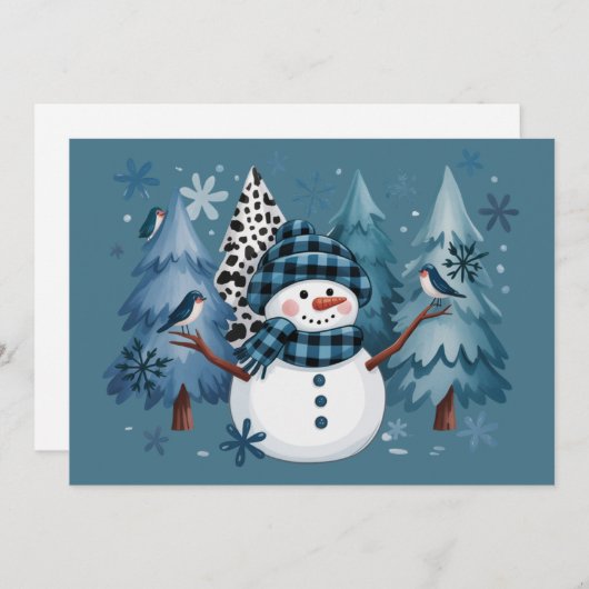 Schneemann Lustige Weihnachten Xmas Feiertage Bäum (Vorne/Hinten)