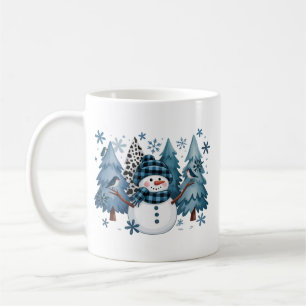 Schneemann Lustige Weihnachten Xmas Ferien Bäume Kaffeetasse