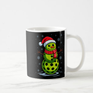 Schneemann - lustiger Pickleball-Weihnachten Pickl Kaffeetasse