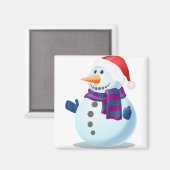 Schneemann Magnet (Vorderseite/Rückseite)