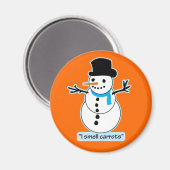 Schneemann Magnet (Vorderseite/Rückseite)