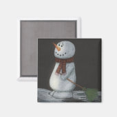 Schneemann-Magnet Magnet (Vorderseite/Rückseite)