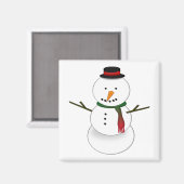 Schneemann-Magnet Magnet (Vorderseite/Rückseite)