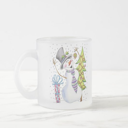 Schneemann Mattglastasse (Links)