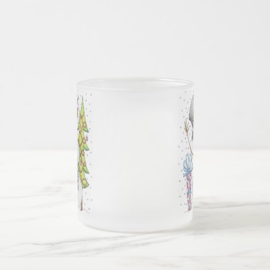 Schneemann Mattglastasse (Mittel)