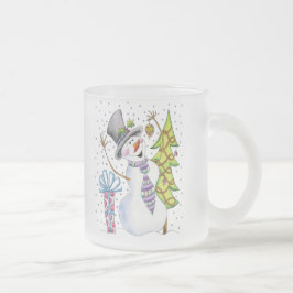 Schneemann Mattglastasse