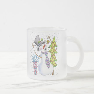 Schneemann Mattglastasse