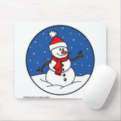 Schneemann-Mauspad Mousepad (Mit Mouse)